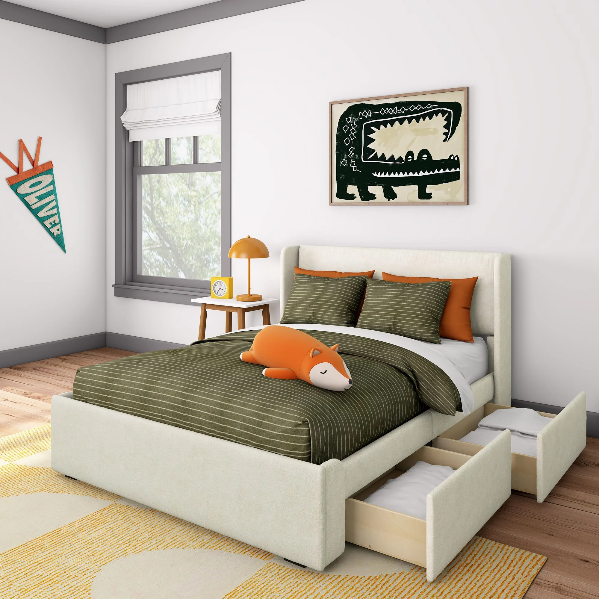 Nicholas Upholstered Full Bed - Image 4