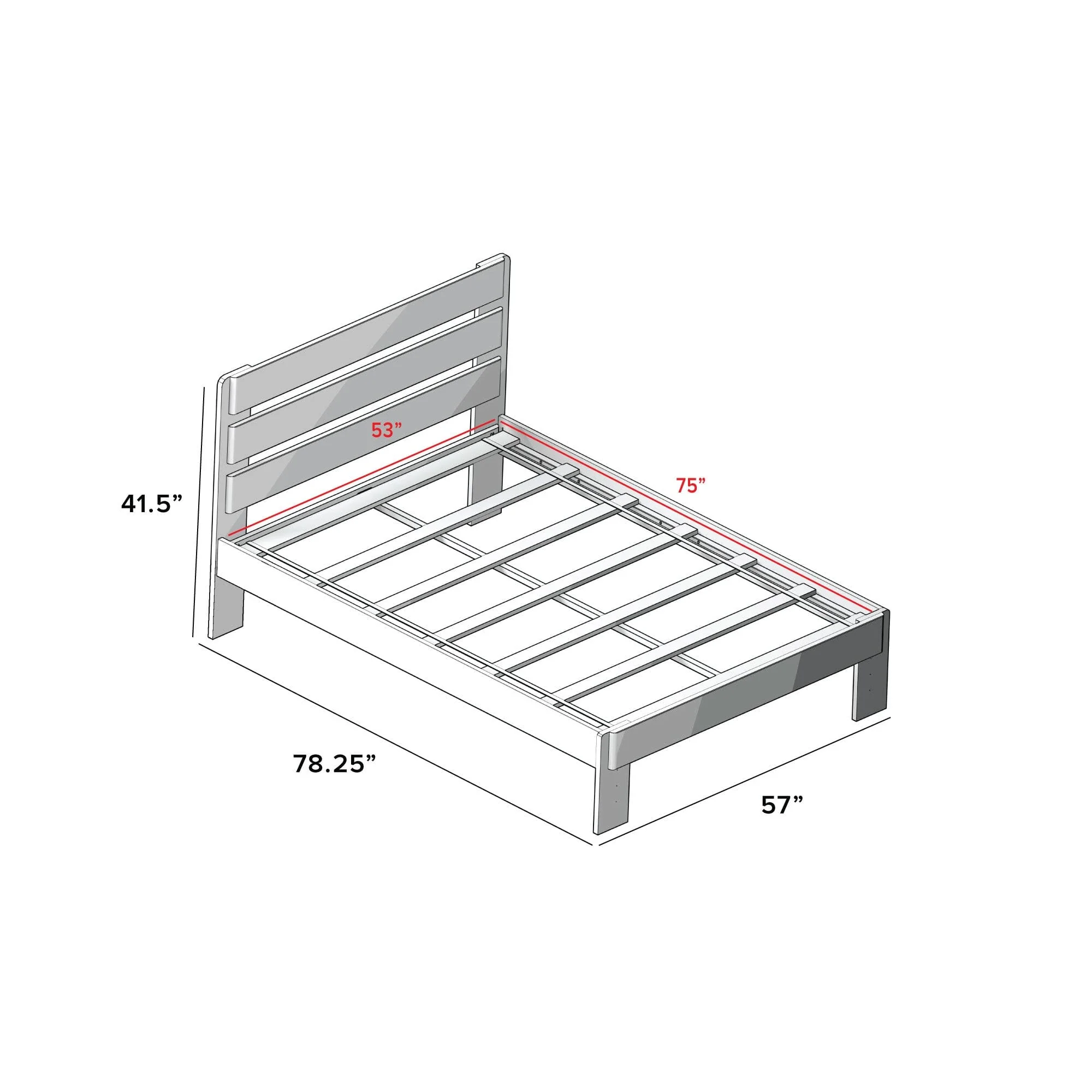 Modern Farmhouse Full Plank Bed - Image 17