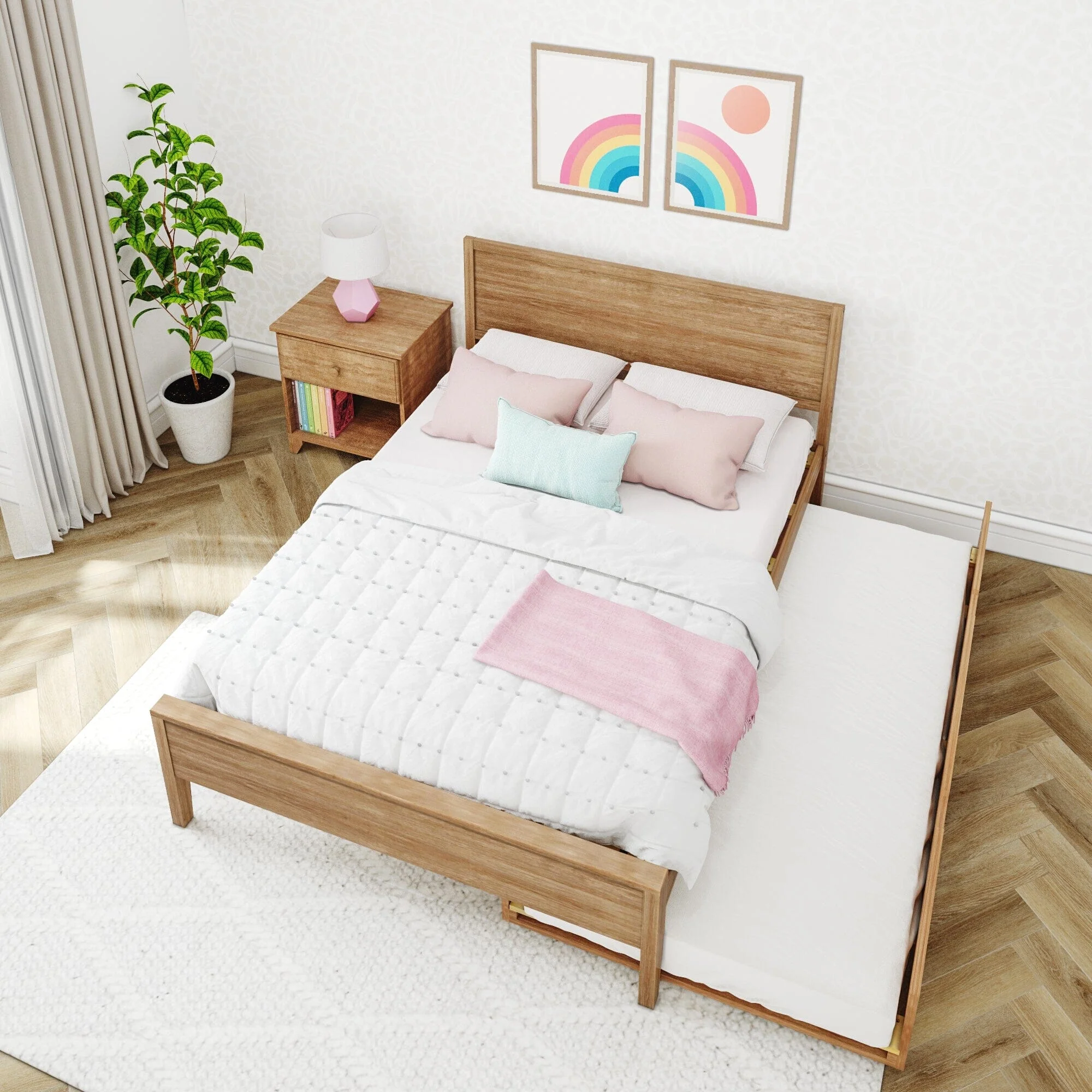 Full Panel Bed With Trundle - Image 19