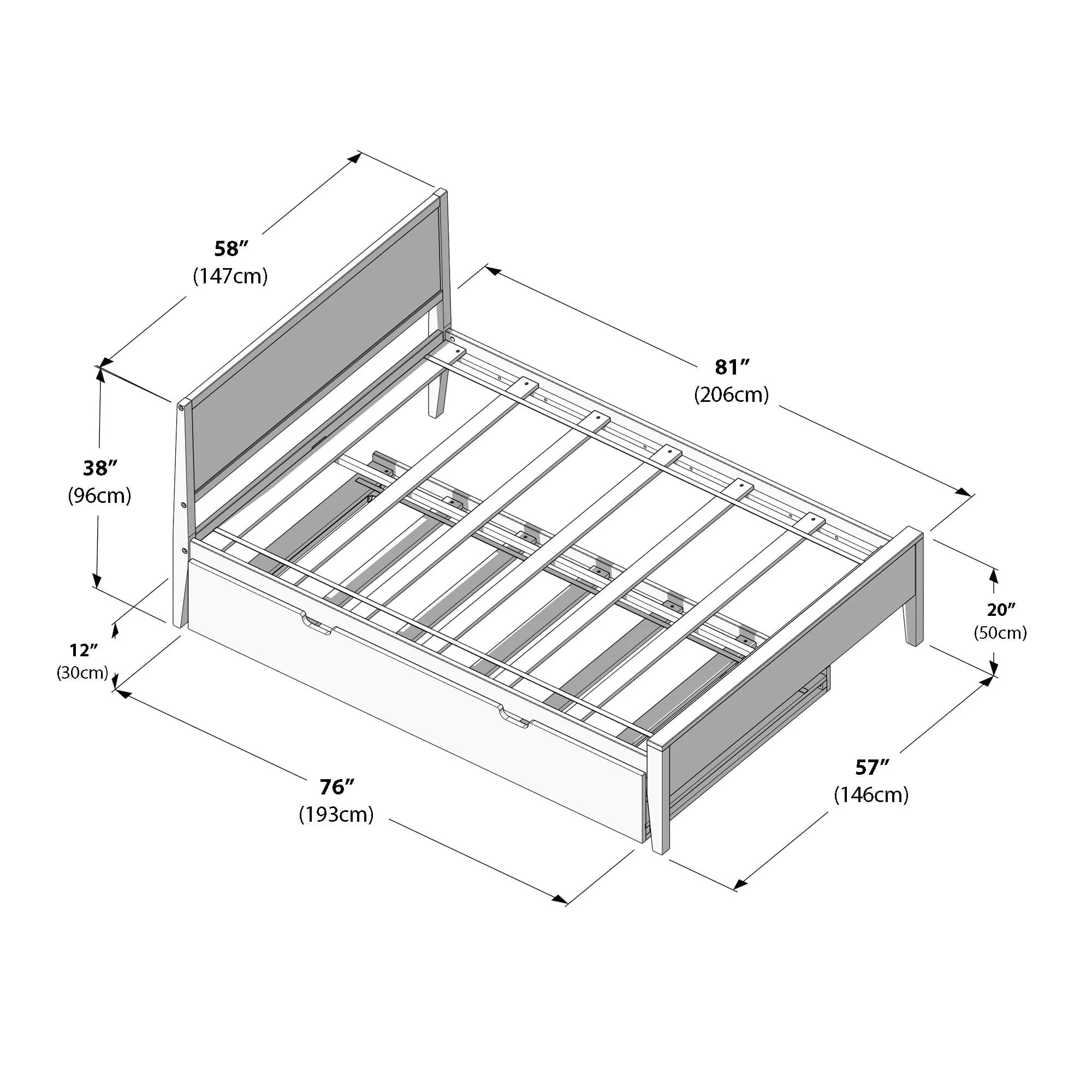 Full Panel Bed With Trundle - Image 24