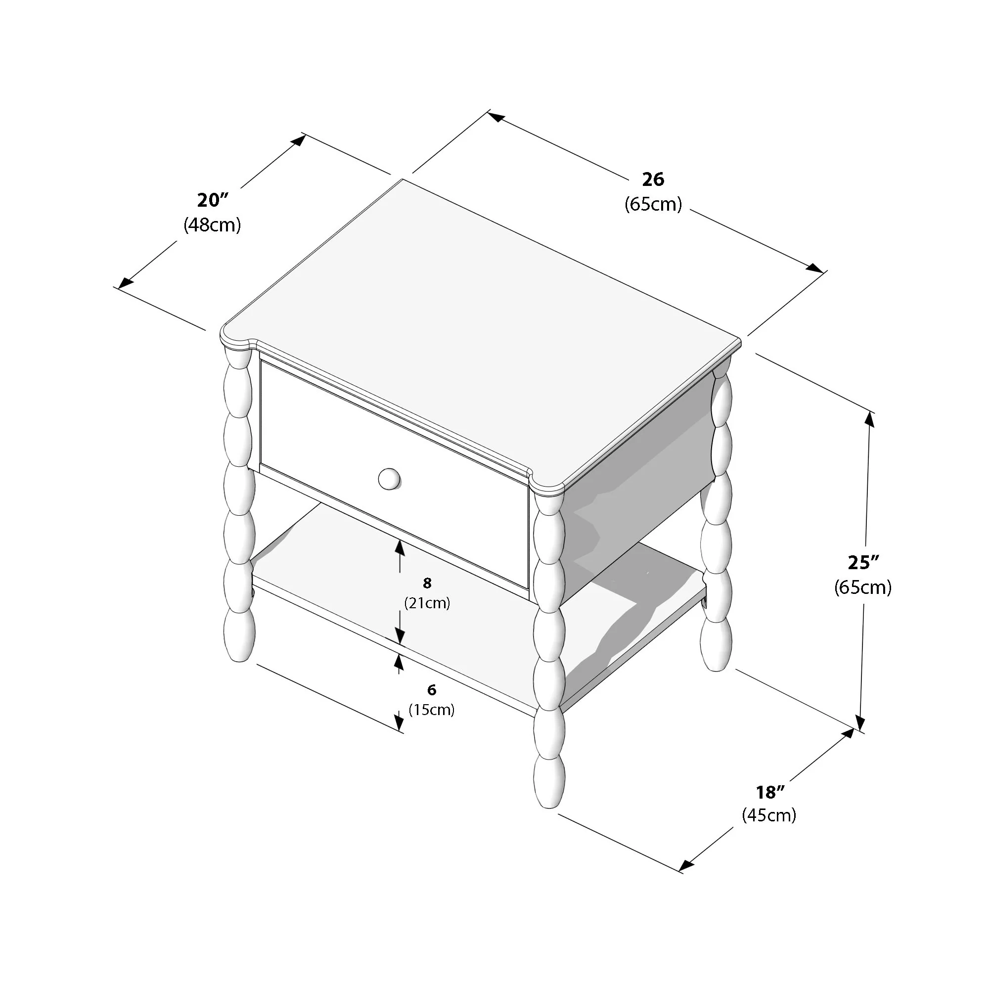 Jenny Full Bed With Nightstand - Image 17