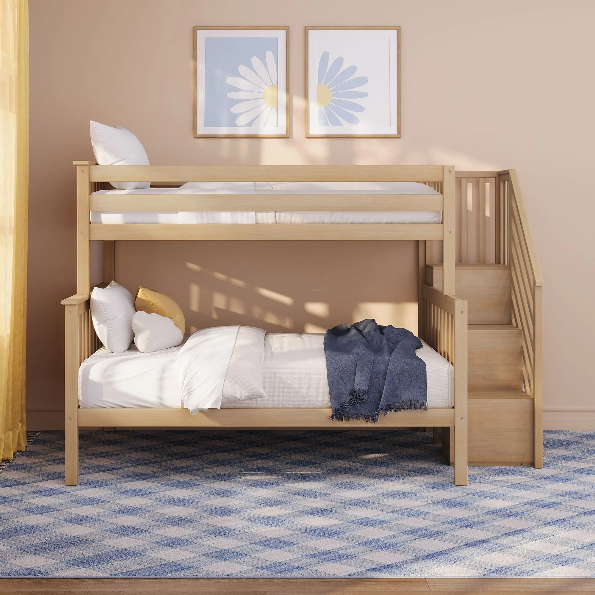 Twin Over Full Bunk Bed With Stairs - Image 10