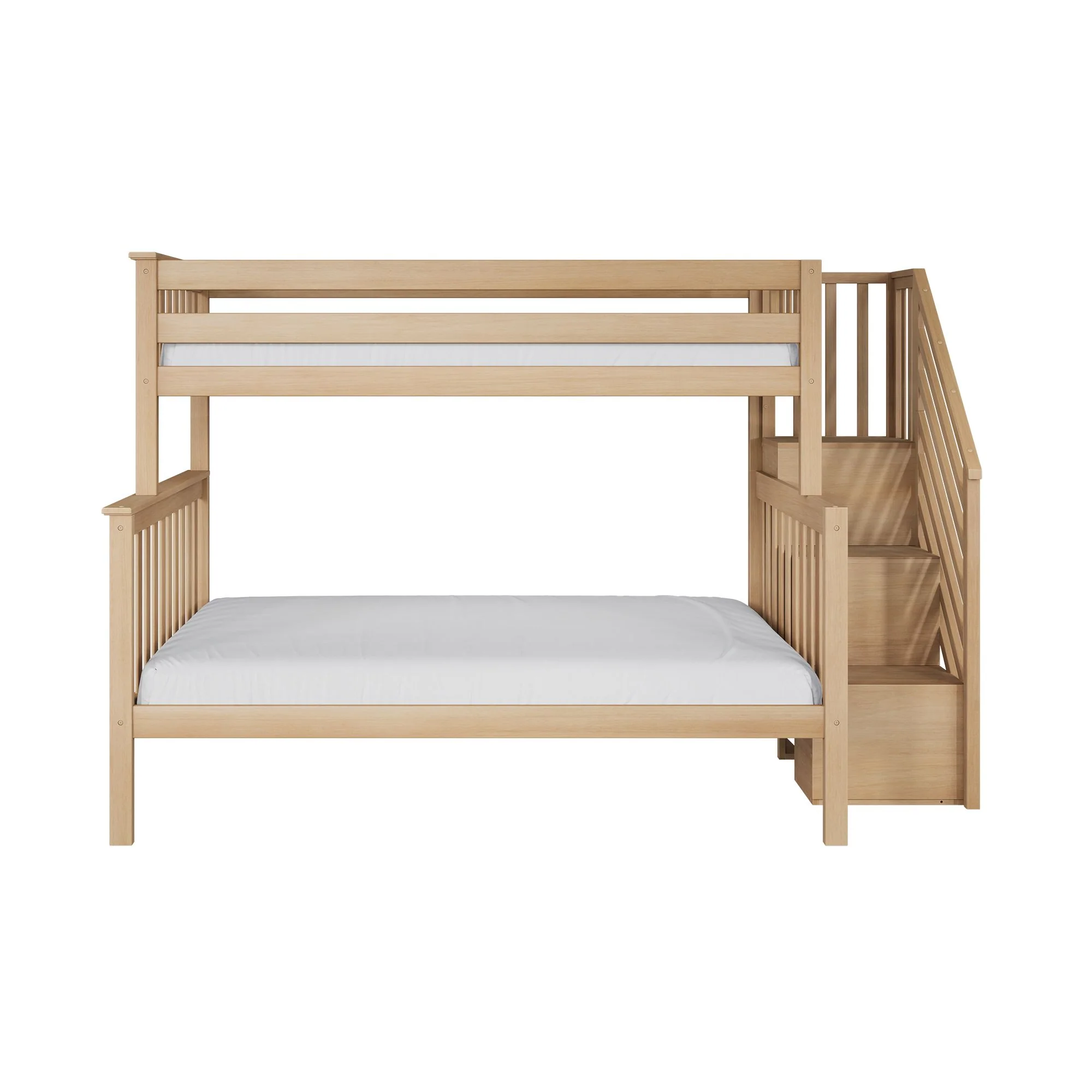 Twin Over Full Bunk Bed With Stairs - Image 19
