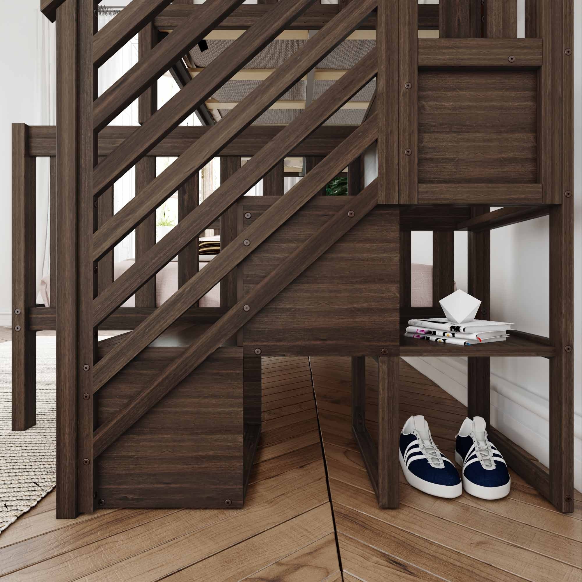 Twin Over Full Bunk Bed With Stairs - Image 23