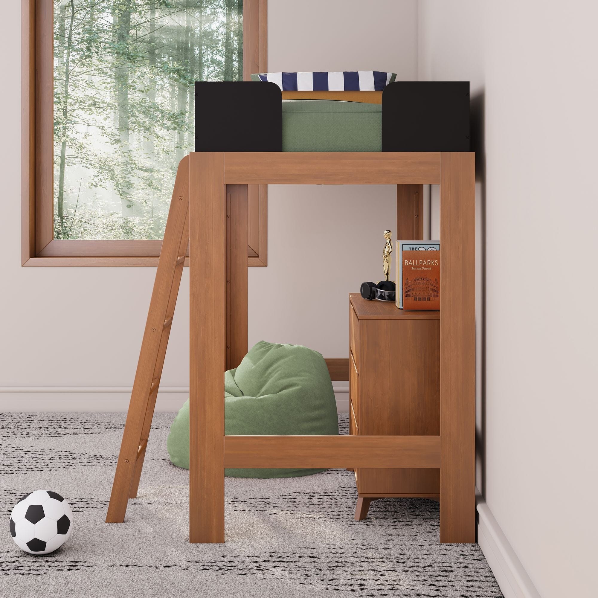 Mid-Century Modern Twin Loft Bed - Image 23