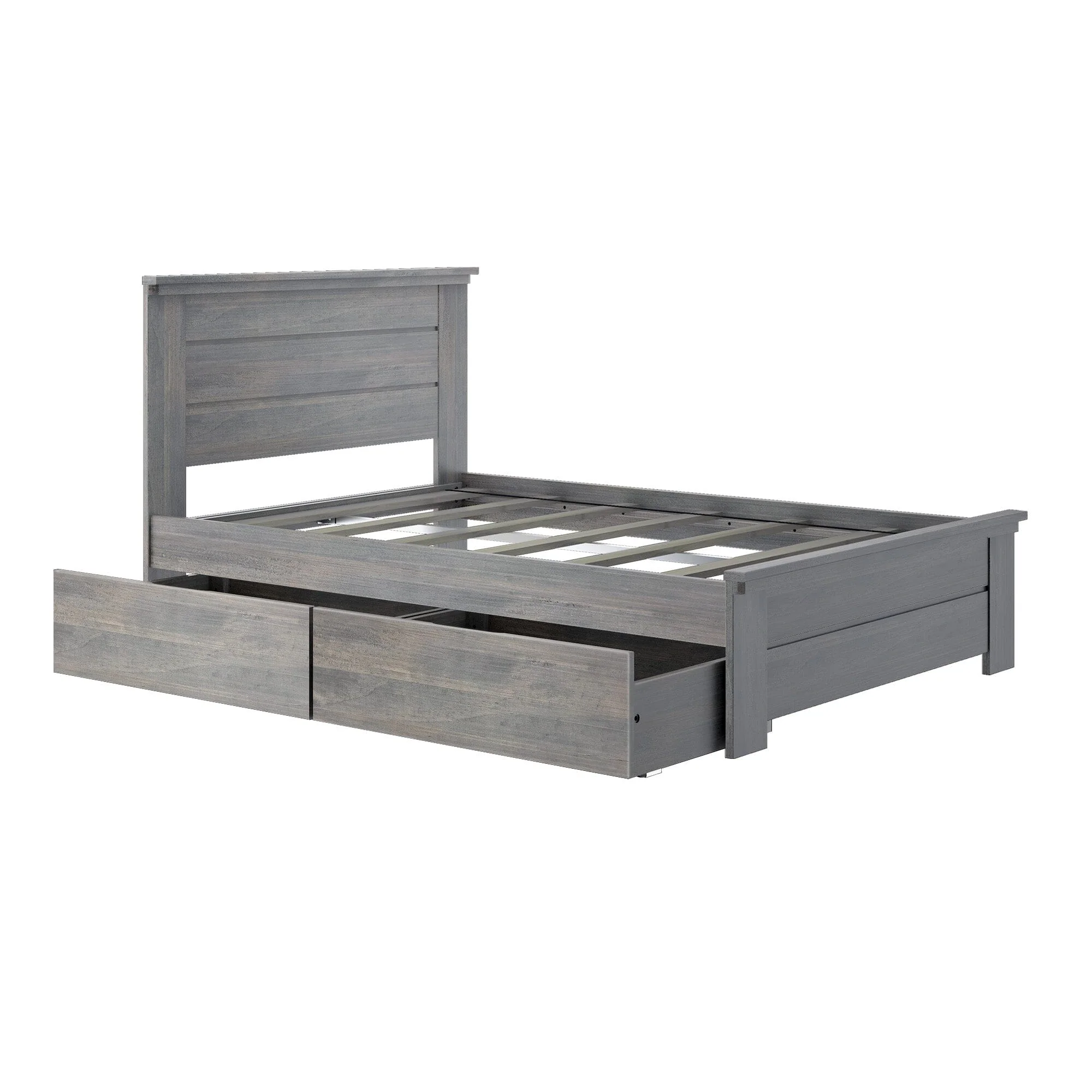 Modern Farmhouse Full Panel Bed With Storage Drawers - Image 5