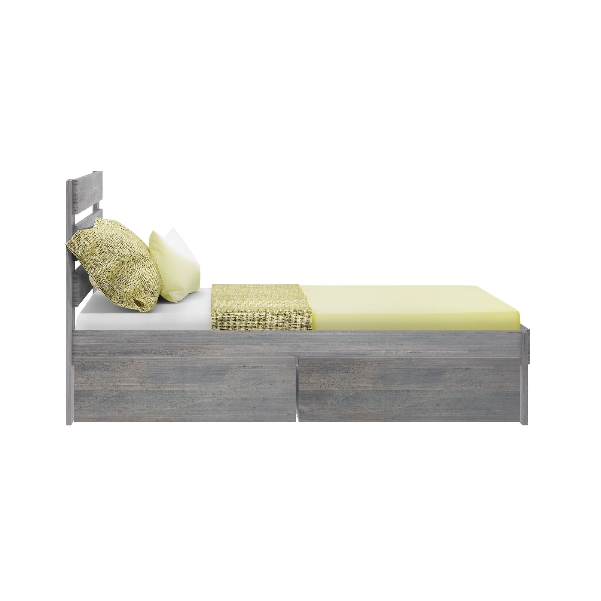 Modern Farmhouse Full Plank Bed With Storage Drawers - Image 8