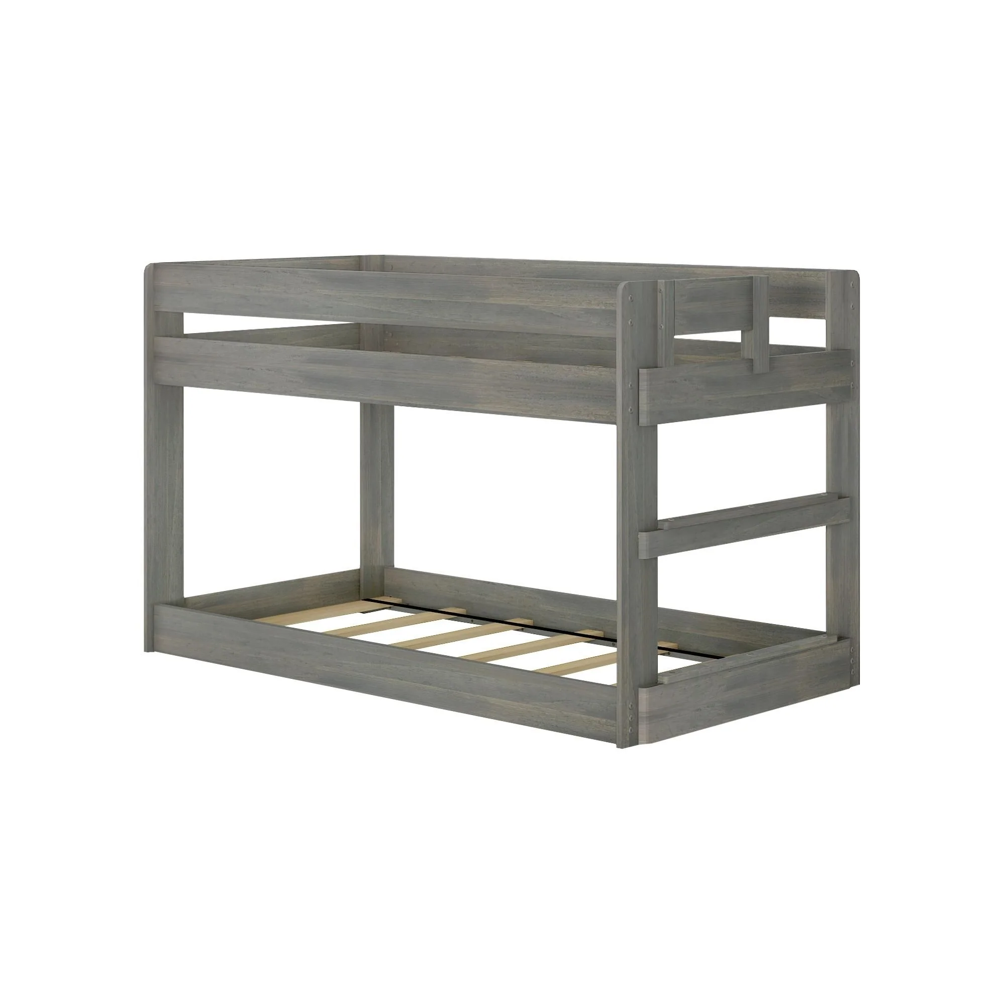 Modern Farmhouse Twin Over Twin Low Bunk Bed - Image 11