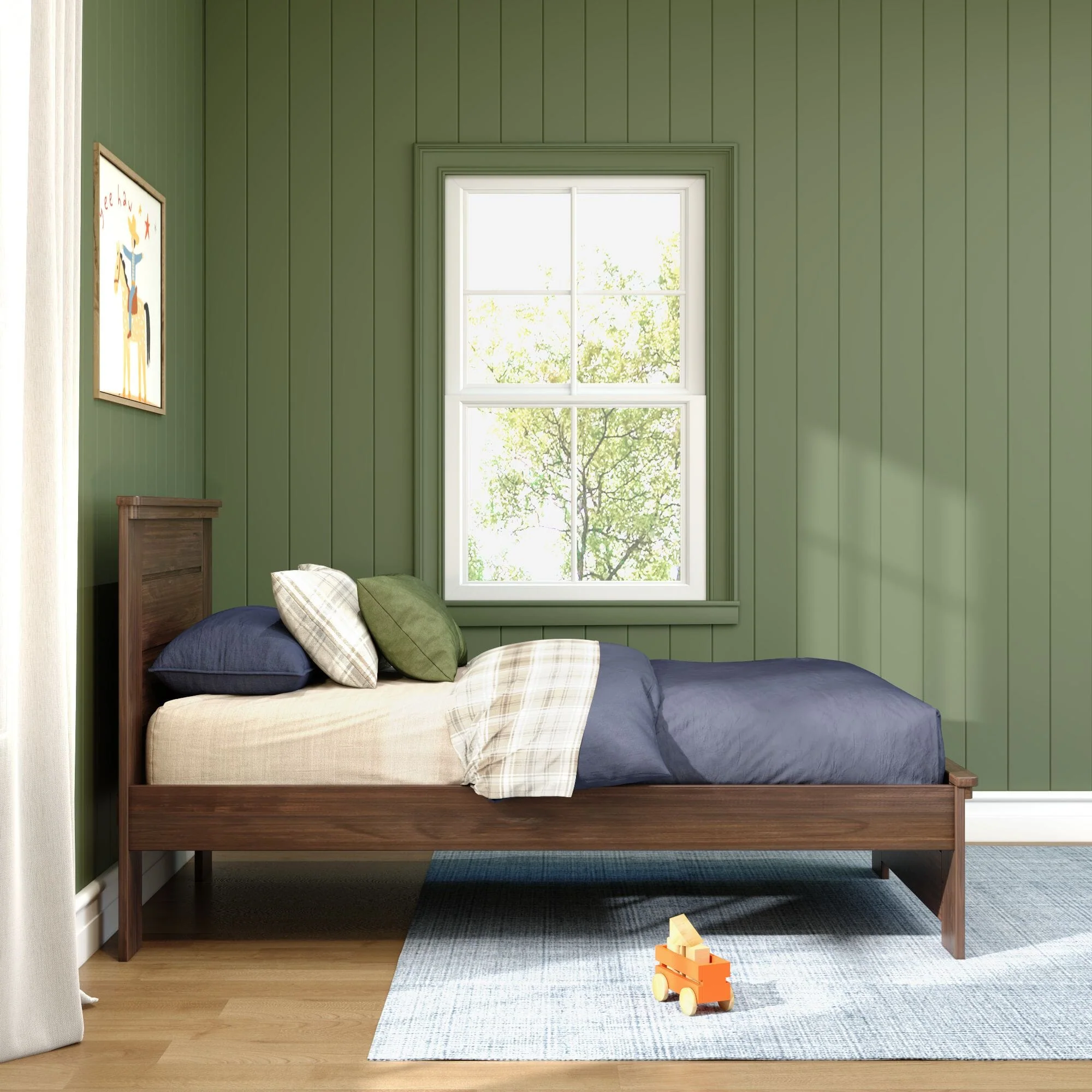 Modern Farmhouse Twin Panel Bed - Image 23