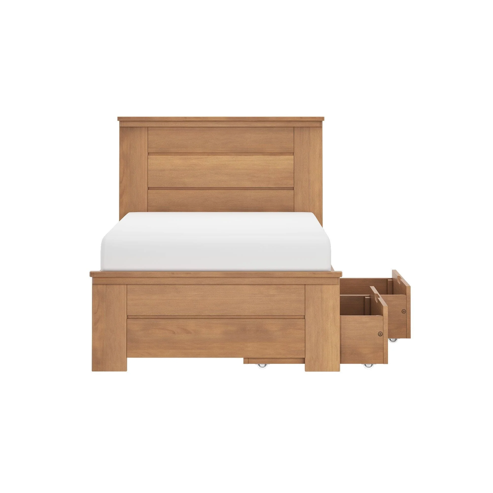 Modern Farmhouse Twin Panel Bed With Storage Drawers - Image 10