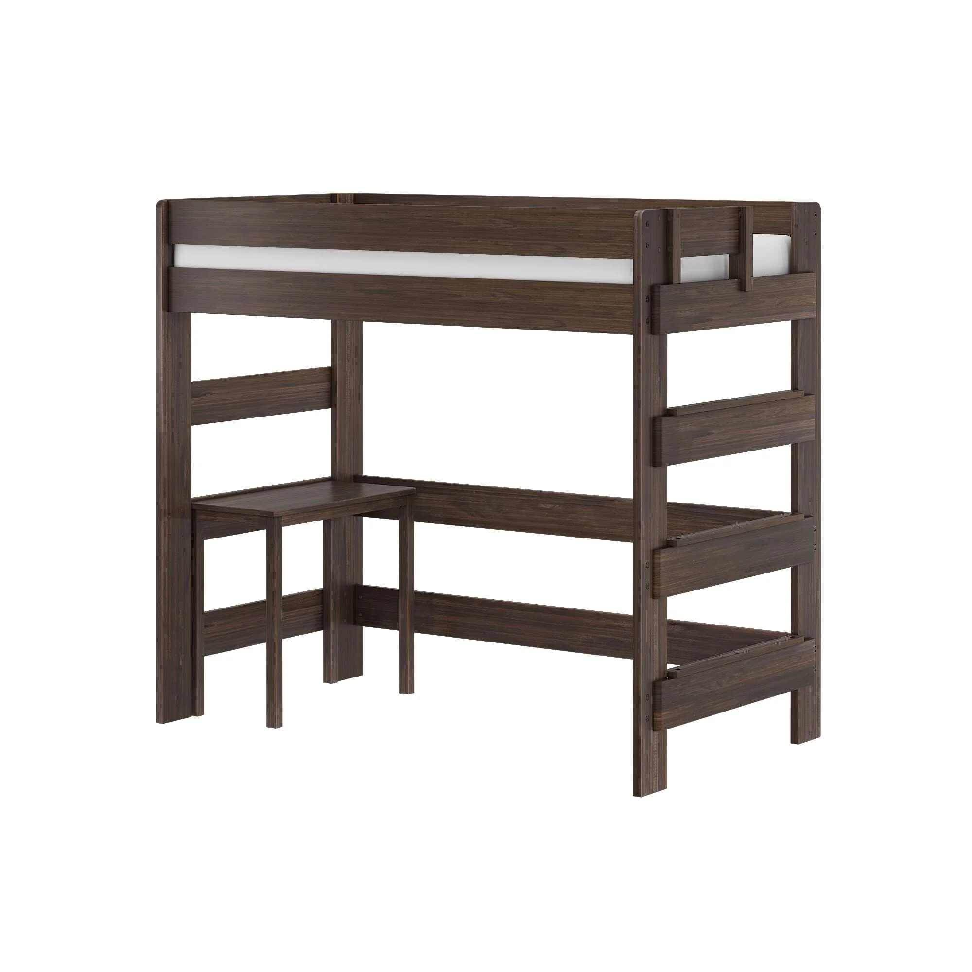 Modern Farmhouse Twin Loft Bed With Desk - Image 9
