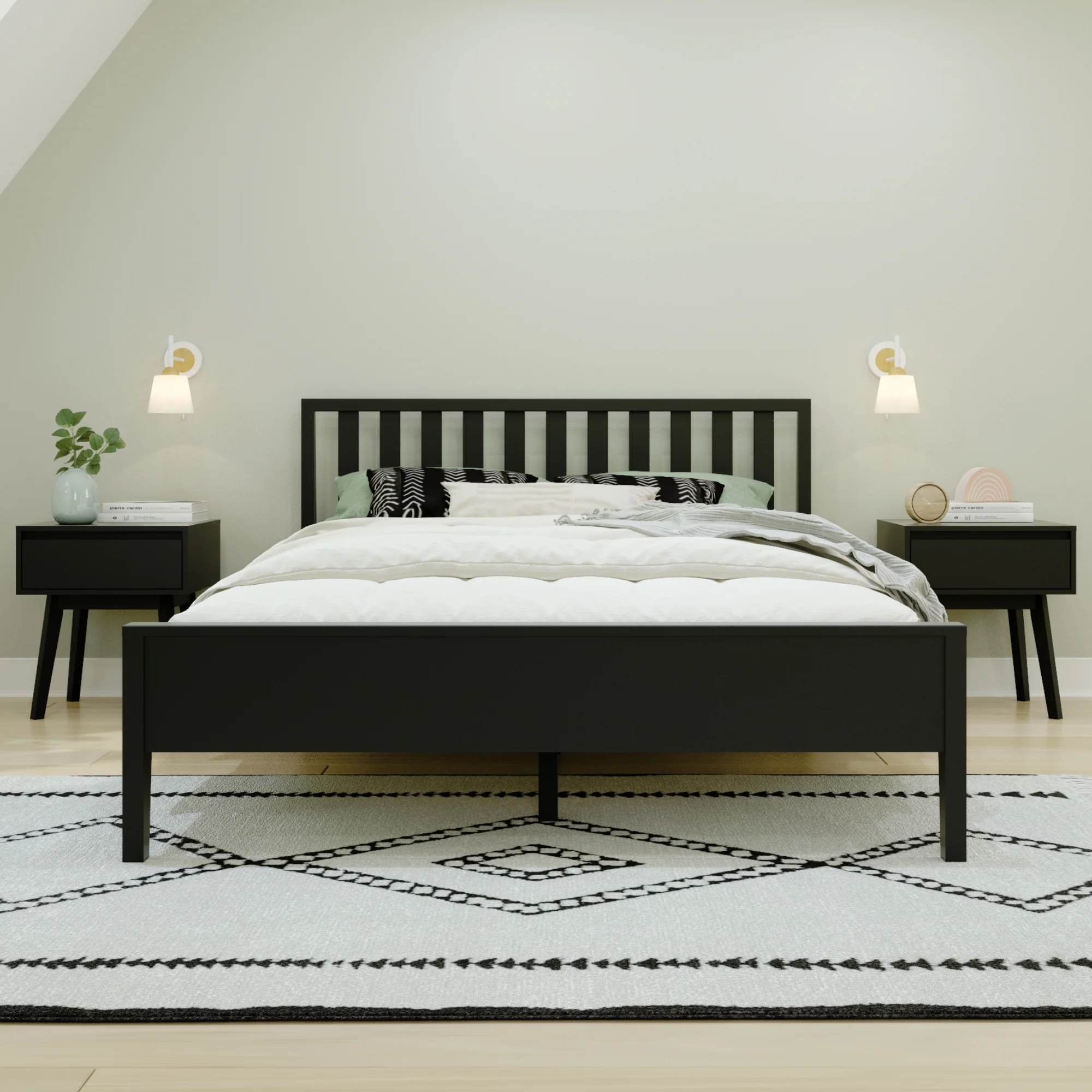 Scandinavian Queen Bed - Image 5