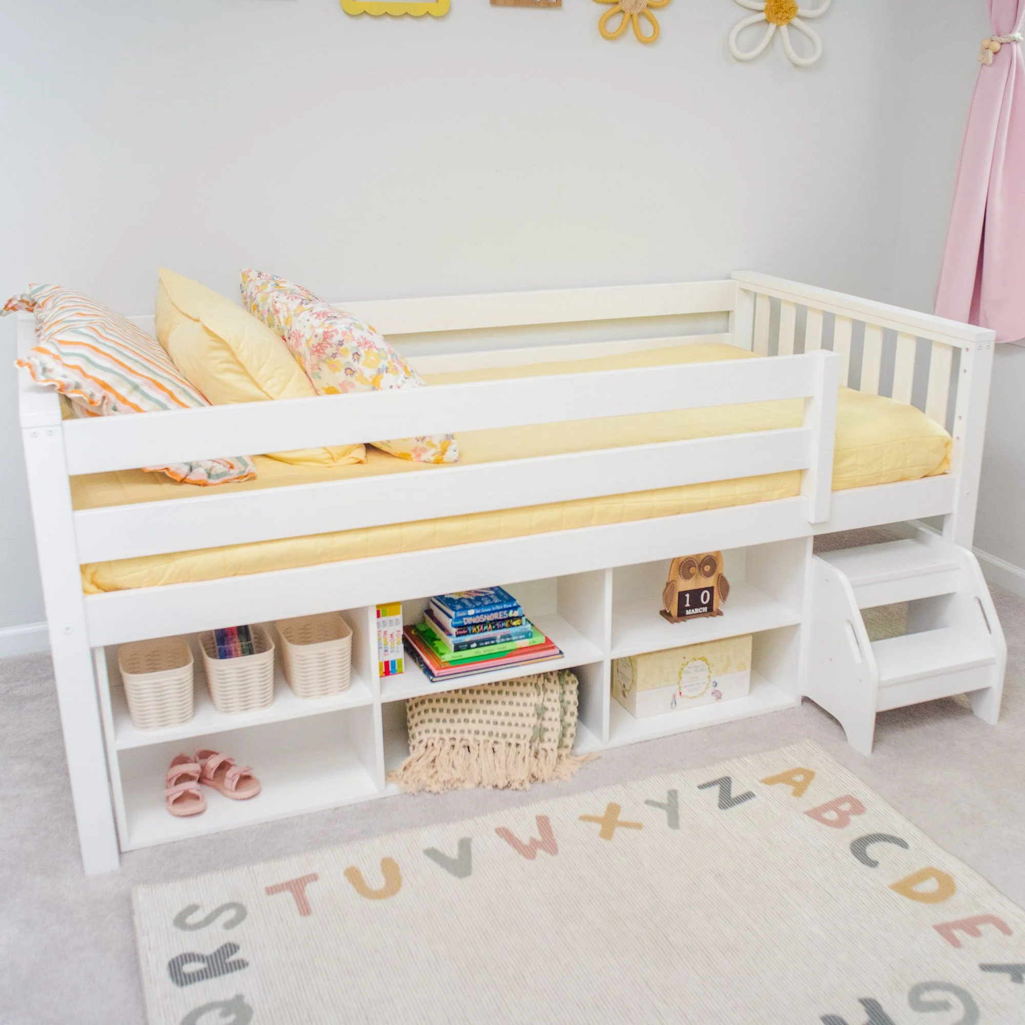 Soren Twin Ultra Low Loft Bed With Bookcase - Image 8