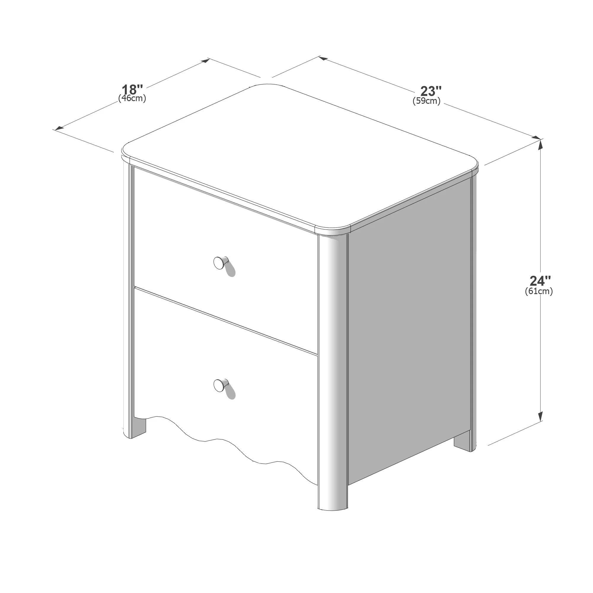 Sutton 2-Drawer Nightstand - Image 44