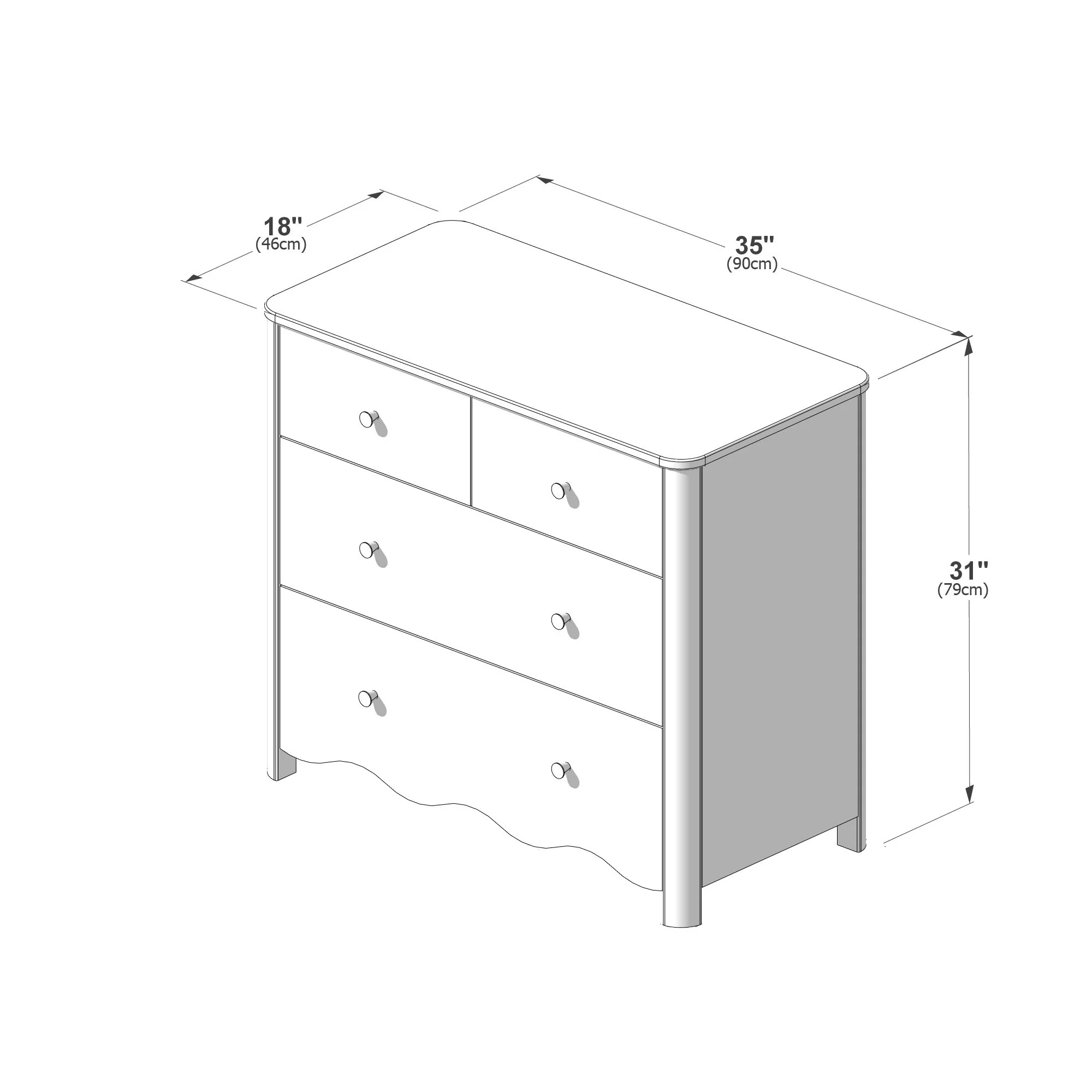 Sutton 4-Drawer Dresser - Image 38