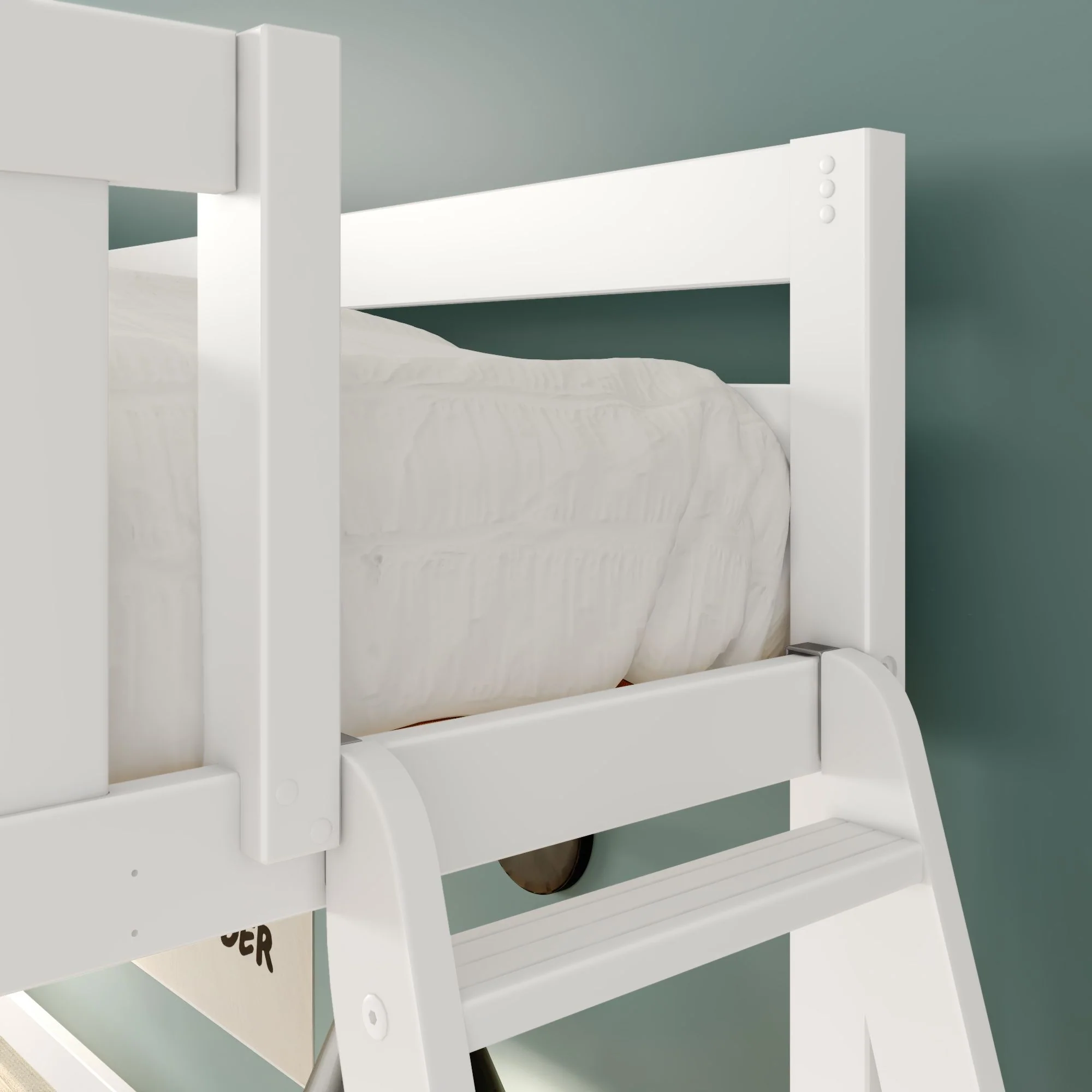 Twin Loft Bed With Ladder on End - Image 13