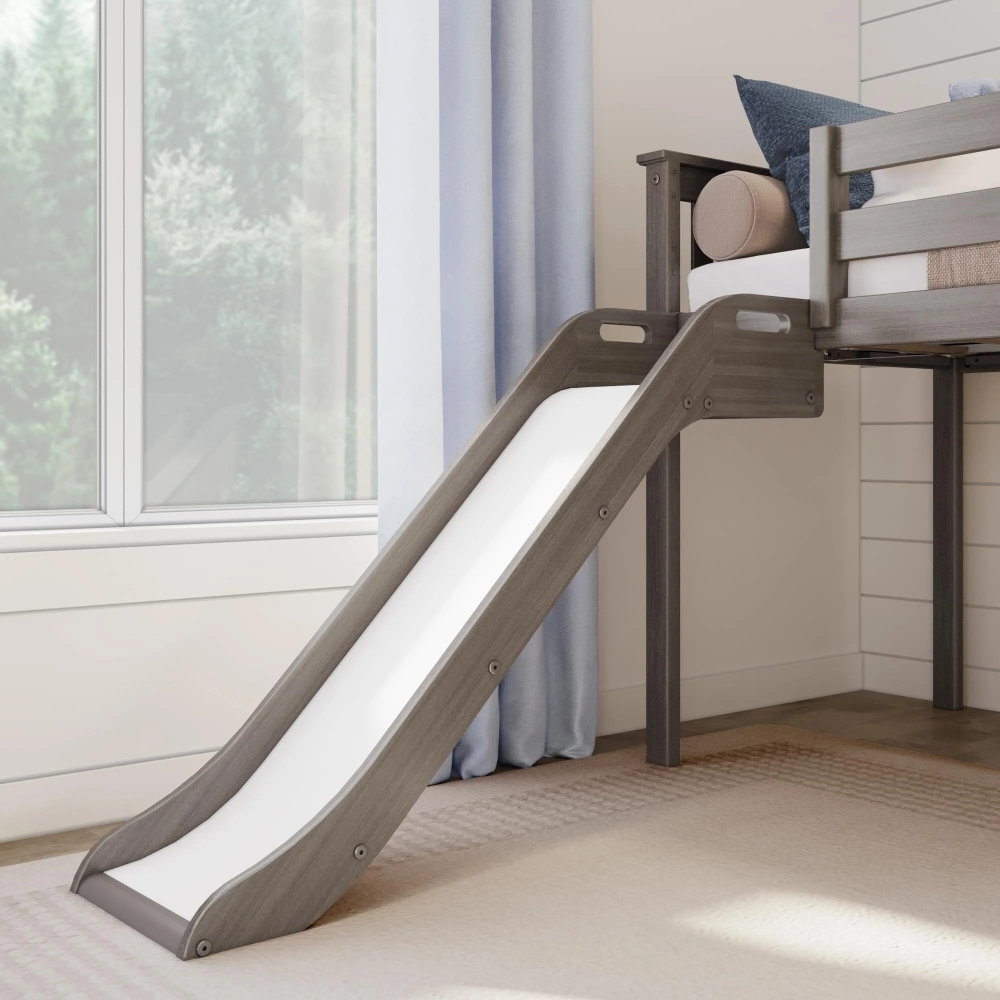 Twin Low Loft Bed With Slide - Image 5