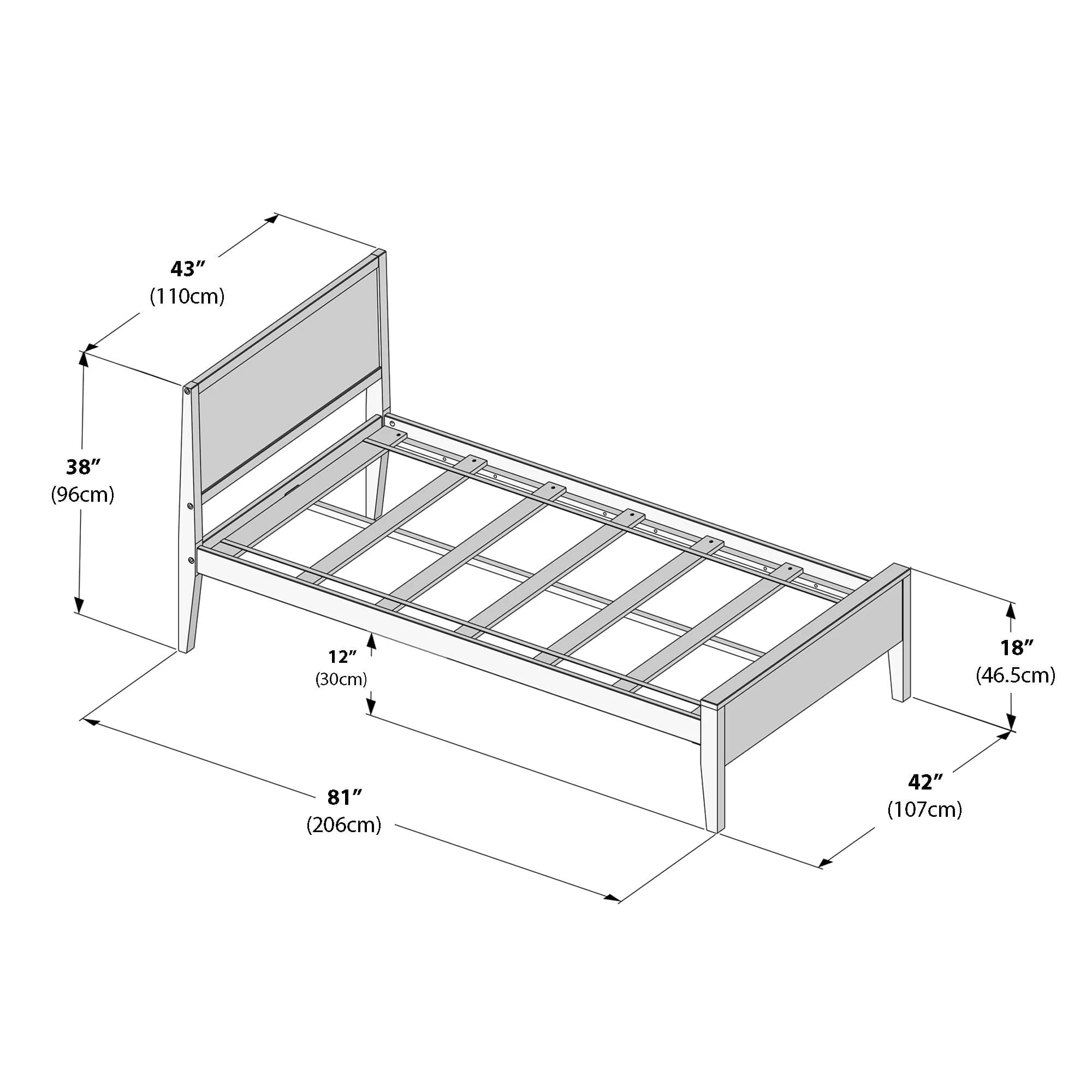 Twin Panel Bed - Image 24