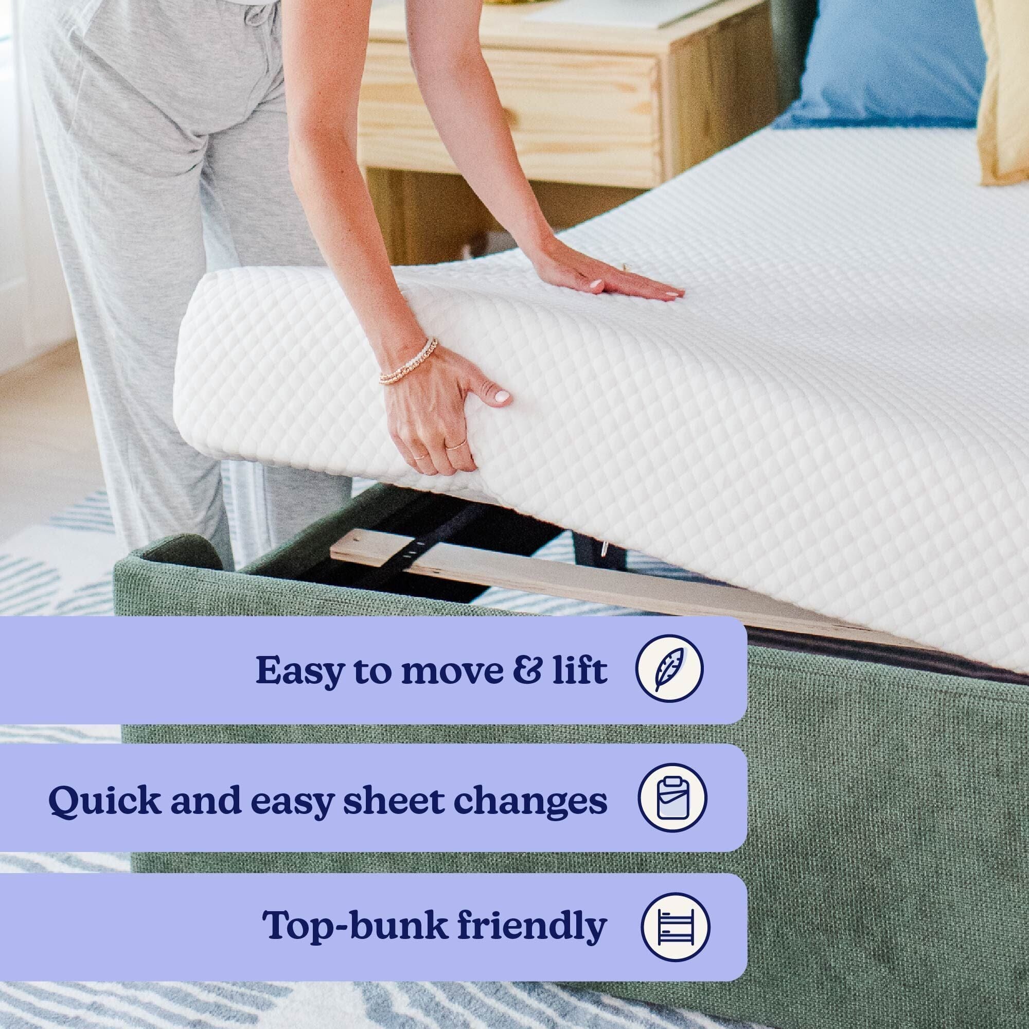 Two Pack 8-Inch Twin Memory Foam Mattress - Image 6